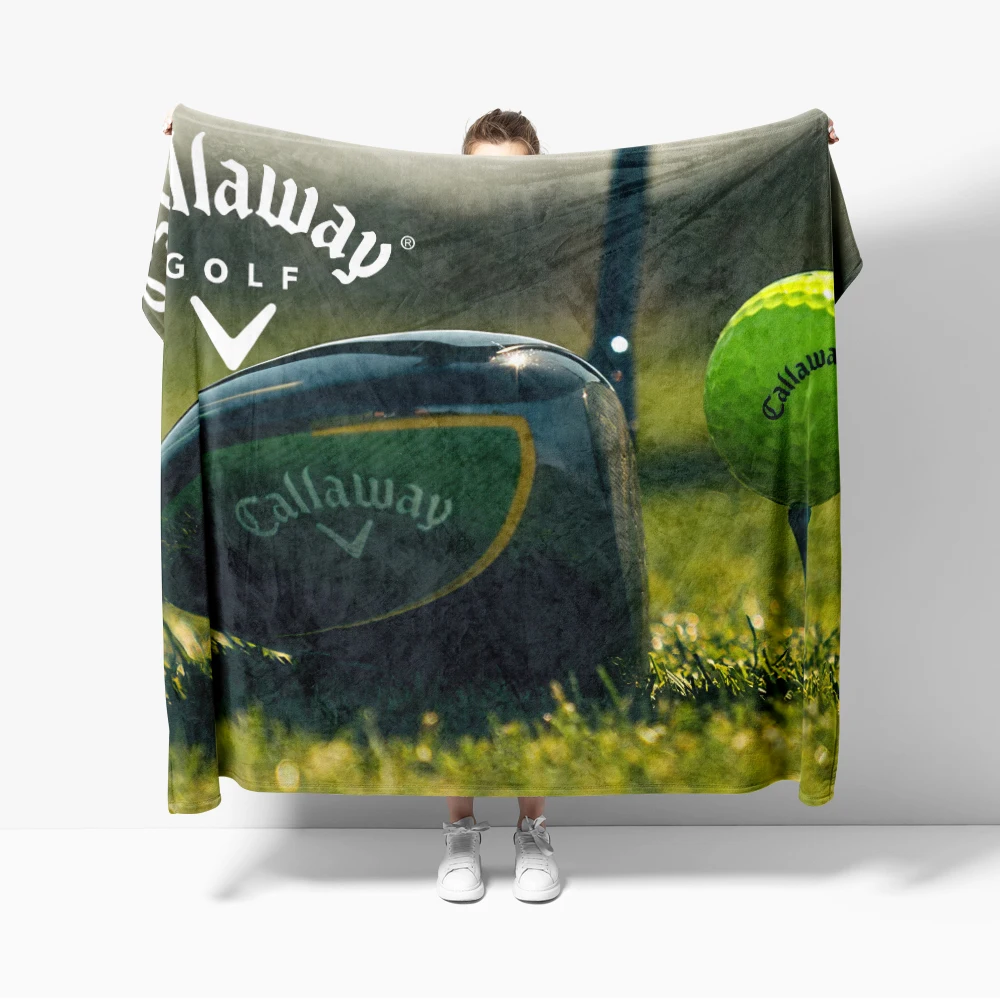 Golf Flannel Blanket Golfs Sport for Sofa Decoration Outdoor Decoration Bar Throw Blankets Super Soft Bedroom Quilt