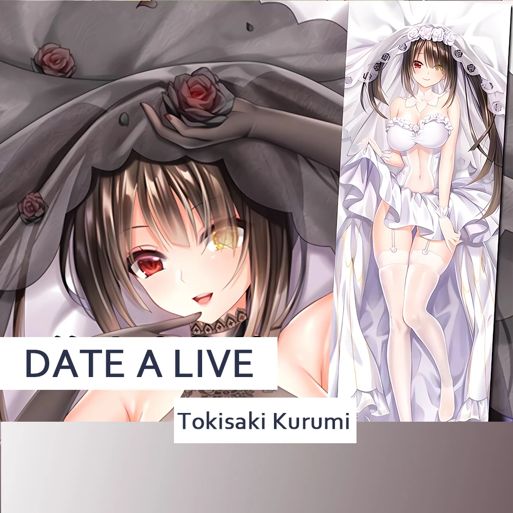 

Anime DATE A LIVE Dakimakura Pillowcase Tokisaki Kurumi Nightmare Cushion Hing Full Body Pillow Cover Case