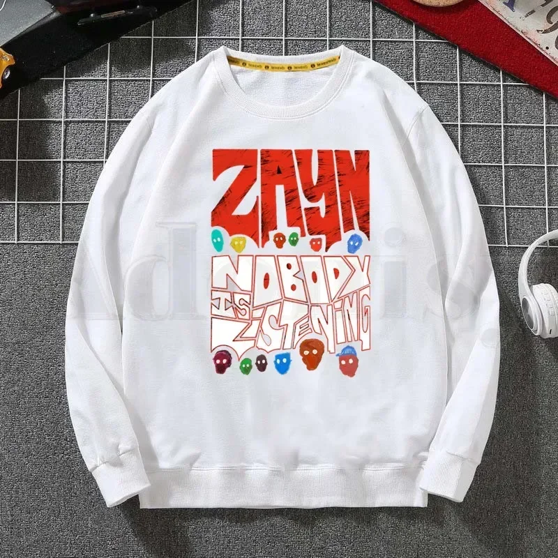 Harajuku Nobody Is Listening Zayn Malik Spring Autumn Male Casual Hoodies Sweatshirts Men's Hoodies Sweatshirt Tops