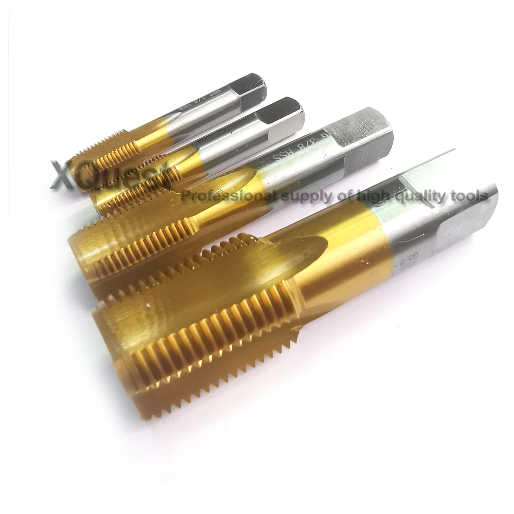 HSS Tapered Pipe threads Taps RC G1/8 G1/4 3/8 1/2 american Pipe screw Thread tap npt5/8 3/4 NPT1/4 RC3/8 with Tin