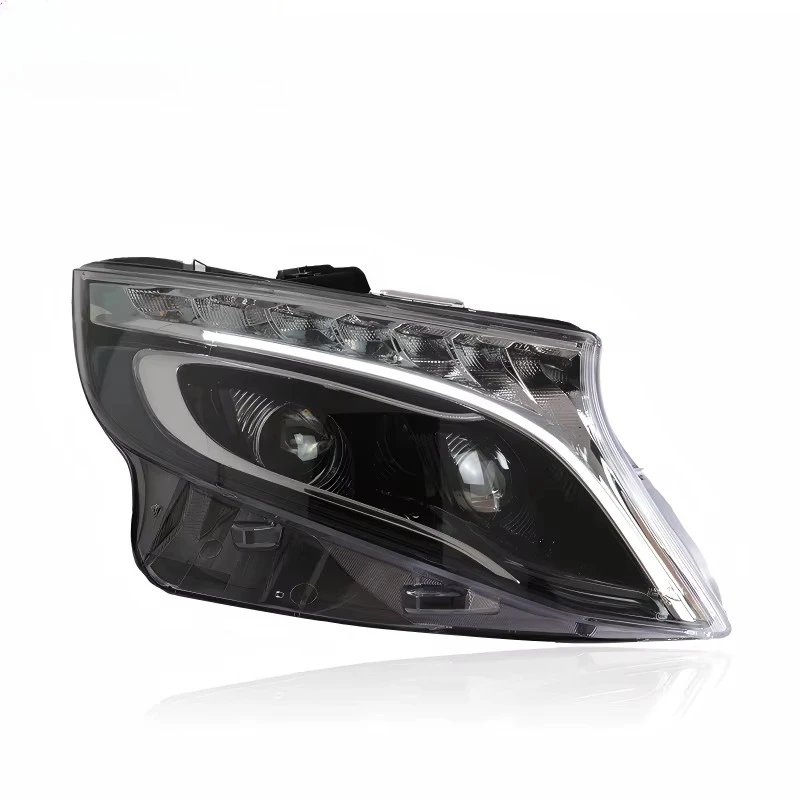 -For 2016-2023 Benz Vito W447 Upgraded Full LED Headlight Assembly Light Guide DRL Projector Lens*