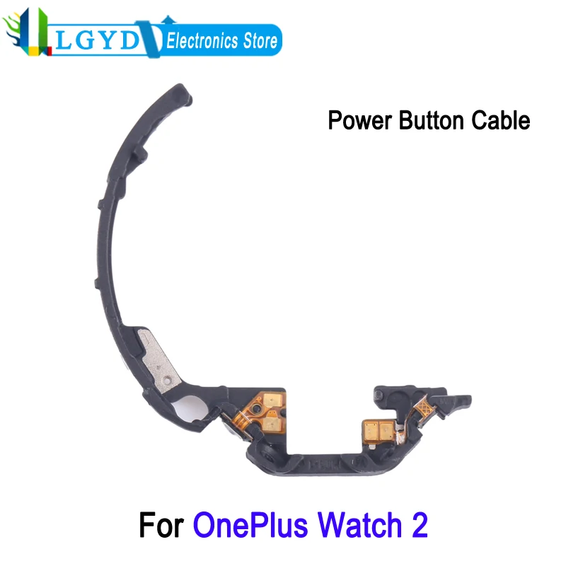 Power Button Flex Cable para OnePlus Watch 2, Smartwatch Cable com Bracket Replacement Part