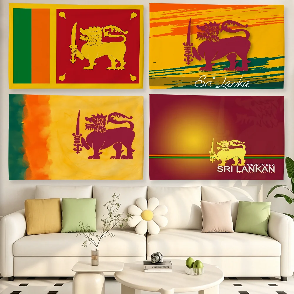 Nation Sri Lanka flag For Living Room Home Dorm Decor Wall Outdoor Camping Party Banner Gifts