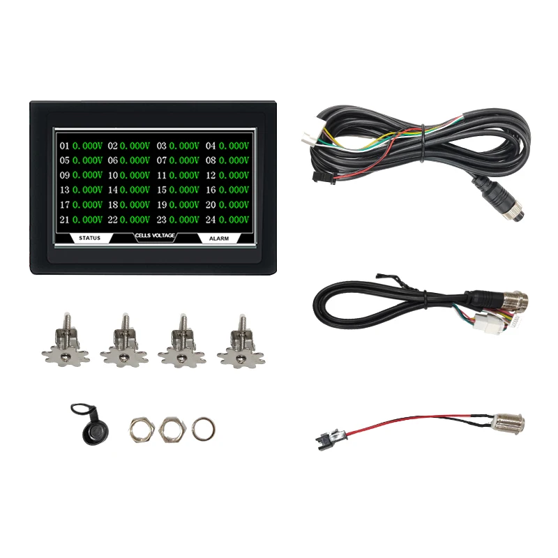 JIKONG LCD Smart BMS LCD-Display 3,2/4,3 Zoll Batterie Smart BMS Zubehör Intelligenter Batteriestandsanzeiger mit Kabel – Detail 4
