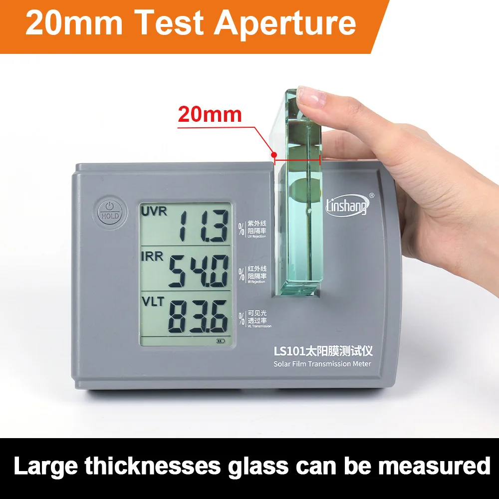 LS101 Window Tint Transmission Meter IR UV Visible Light Transmittance Detection Solar Film Window Tint Tester