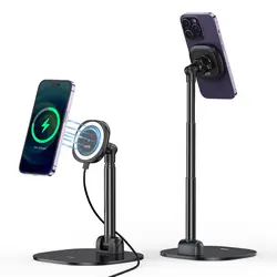 UURig VRig Desk Wireless Charging Magnetic Phone Stand for Office/Home for Magsafe iPhone 16 15 14 13 12 Androi HUAWEI Xiaomi
