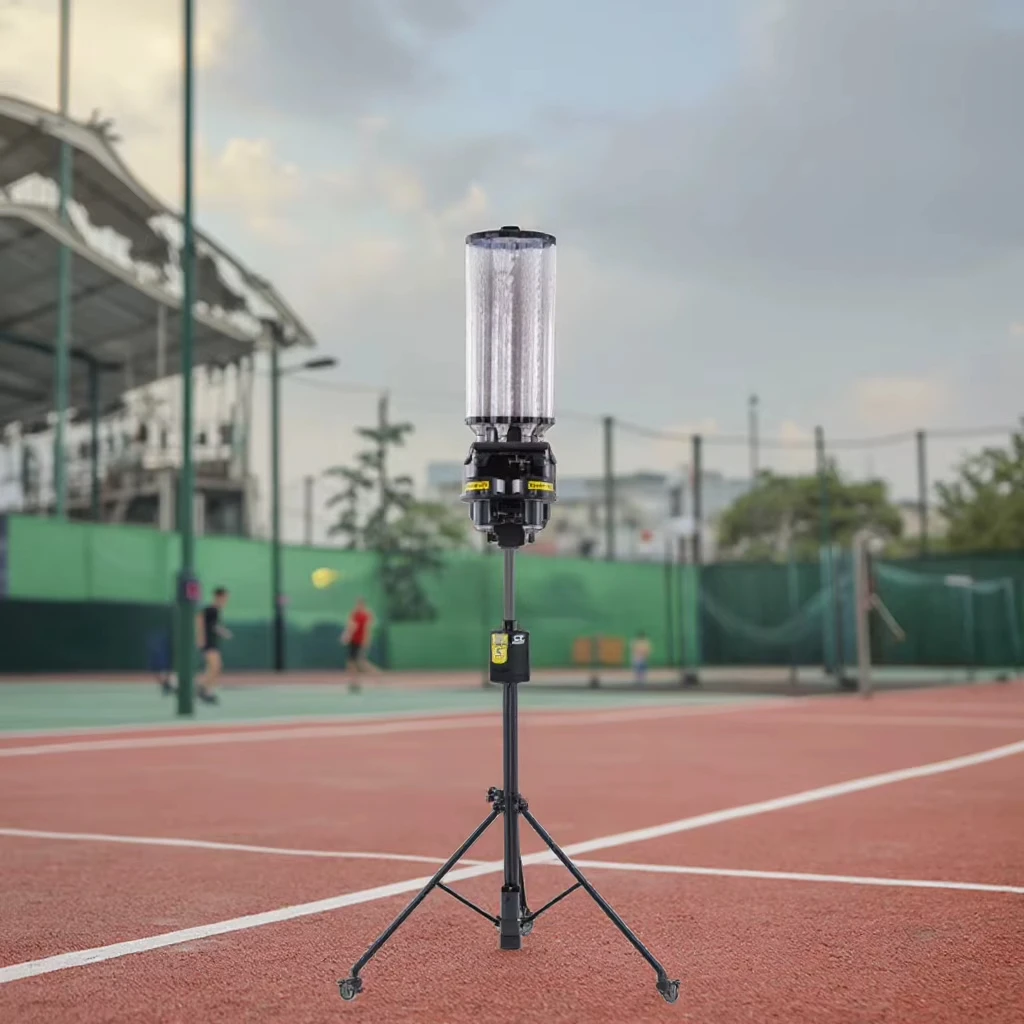 Portable Badminton Trainer Practice Robot Latest Edition Adjustable Badminton Shooter Outdoor Sports Equipment