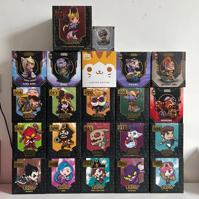 League Of Legends LOL Legit Hand Timokyu Moon Galen Bobi Jinx Arri Miss Doom Etc Game Peripheral Ornament Toy Kids Birthday Gift