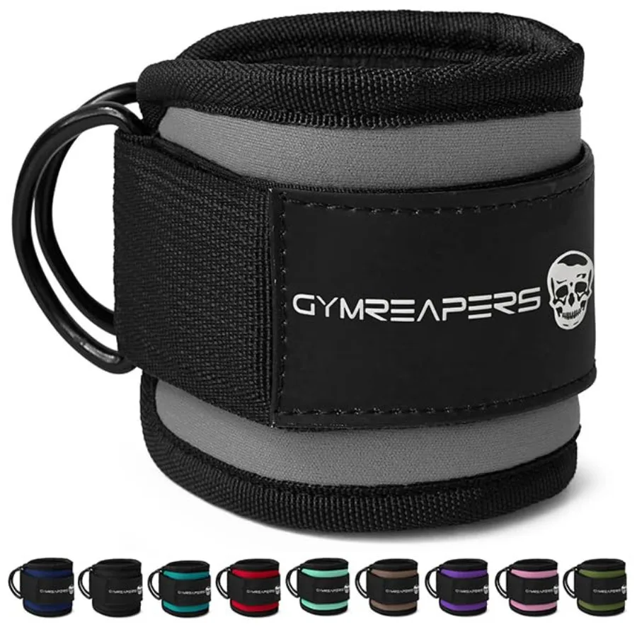 

Ankle Straps For Cable Machine Kickbacks, Glute Workouts, Lower Body Exercises - Adjustable Leg Straps with Neoprene Padding