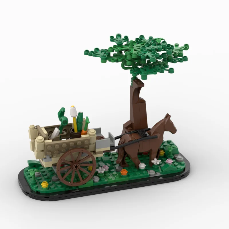 

MOC строительная игрушка-каретка, набор моделей уличной сцены для сборки в качестве креативного набора игрушек. Идеально в качестве праздничного подарка для всех энтузиастов.