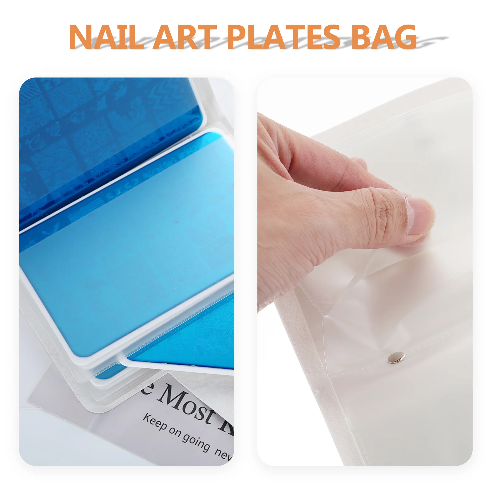 Nail Print Template Cards Pouch Printing Case Stamper Steel Package Stamping Bag Bracket Plates