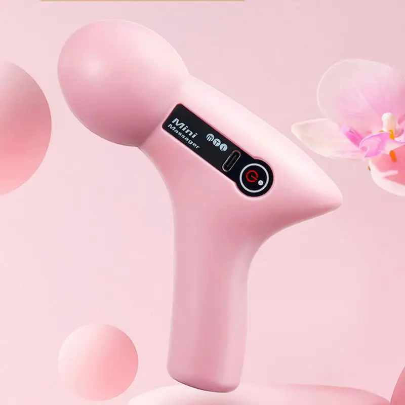 Portable Handheld Massager Travel Massage Machine LED Display Small Quiet Muscle Massage Device Electric Muscle Massager For