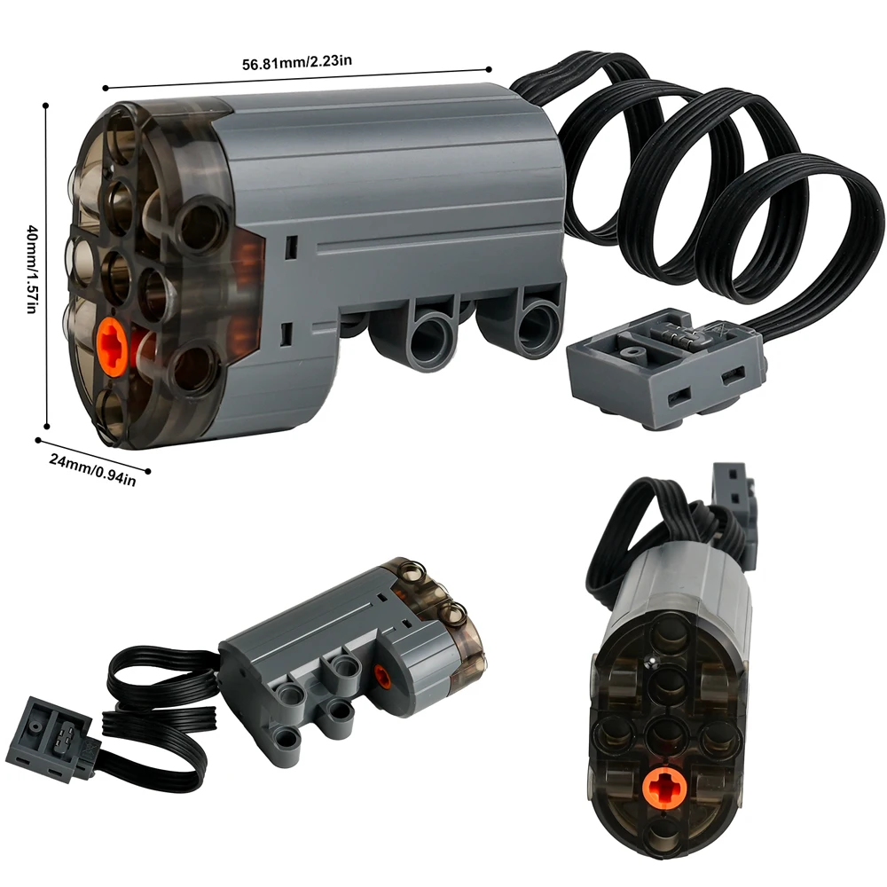 1/2/4pcs Mould King Upgrade Servo Motor M-0005 High Speed Power Functions Technology 88004 MOC Building Block Parts