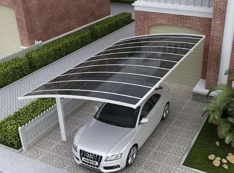 Parking shed, outdoor household shed, courtyard villa, residential parking space, aluminum alloy sunscreen awning