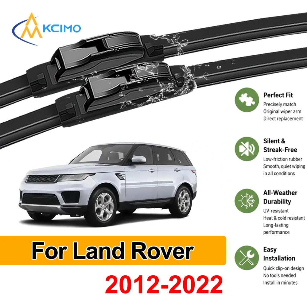 

Front Windshield Wipers For Land Rover Range Rover L405 2012-2022 Silent All Weather Streak-Free Quiet Windscreen Wiper