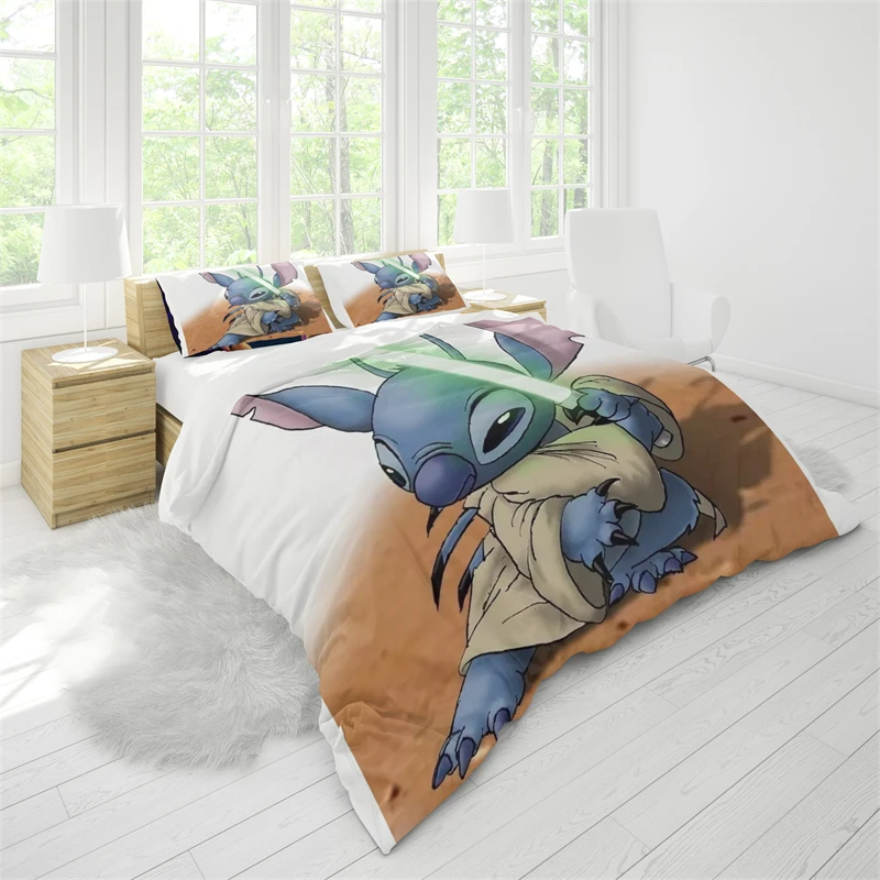 

2/3pc Duvet Cover Cartoon Stitch&lilo Soft and Comfortable Single Double Children Gifts Support Customized Pictures and Text