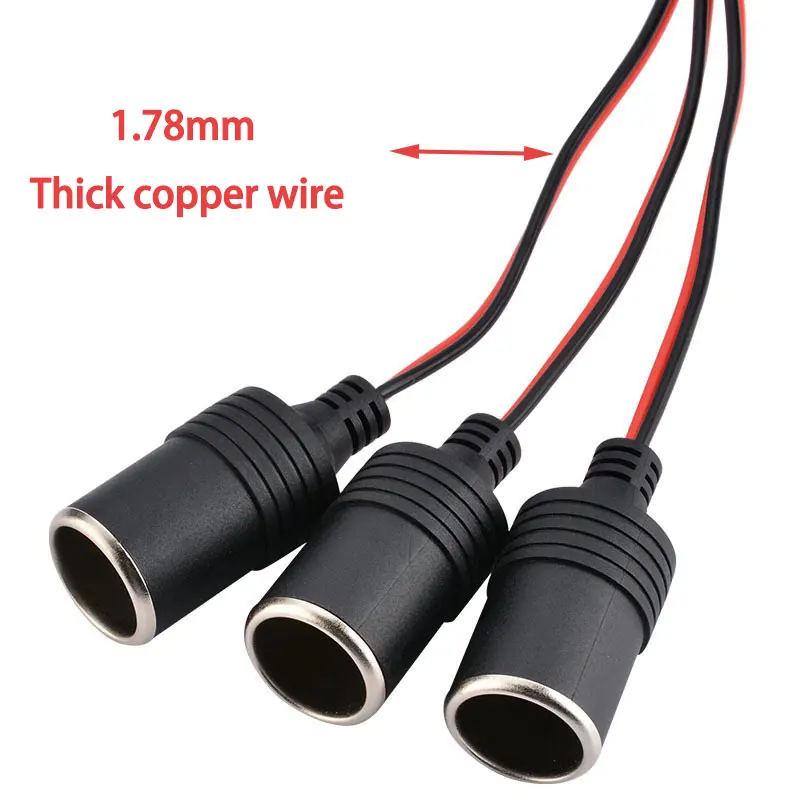 1Pc Gadpow 1 to 3 Car Cigarette Lighter Splitter Adapter Power Charger Port  12/24V Plug Socket  with 15A Fuse