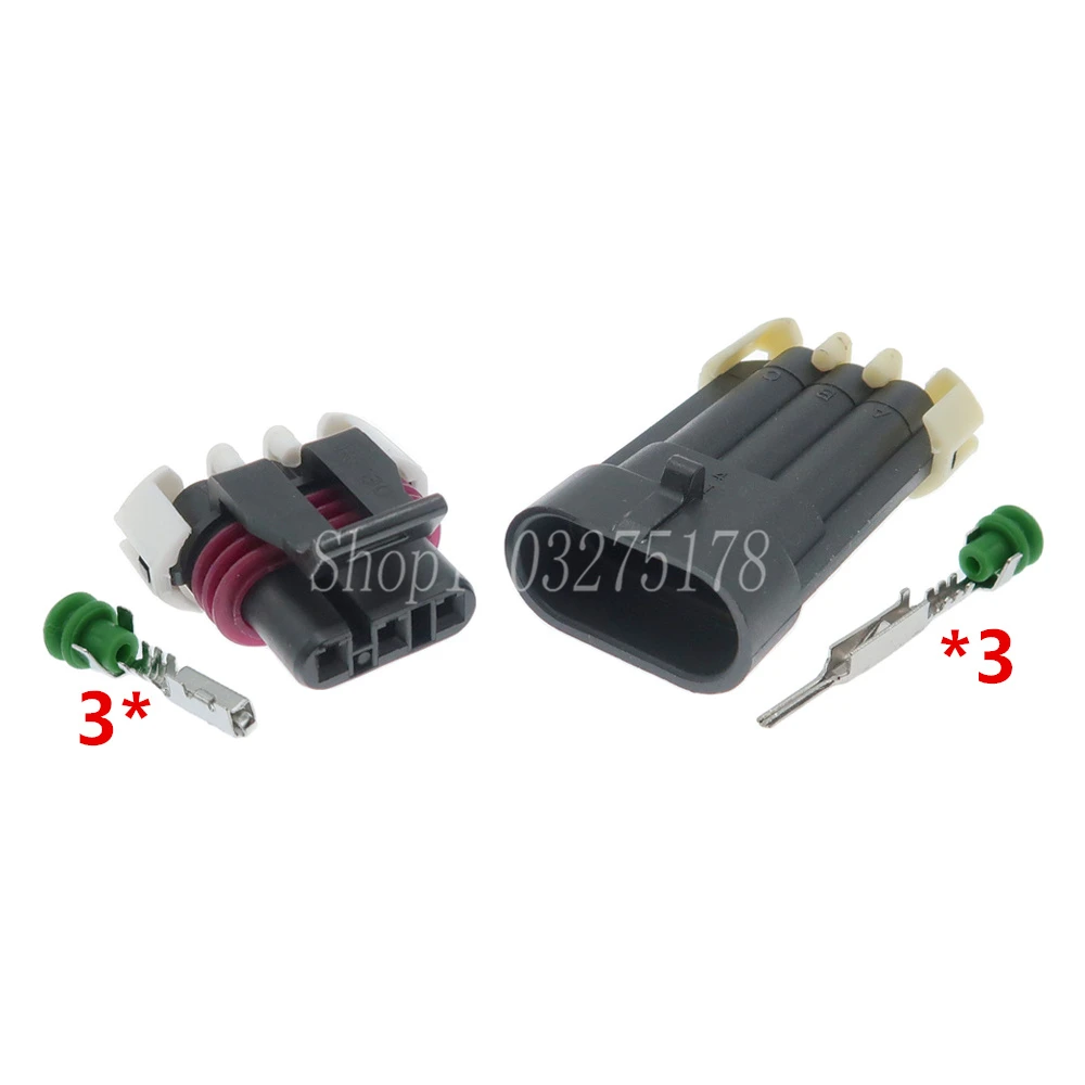 1 Set 3 Pin 12059595 Auto Waterproof Electrical Connector Auto Accessories Car Bearing Position Sensor Connector Fuse Box