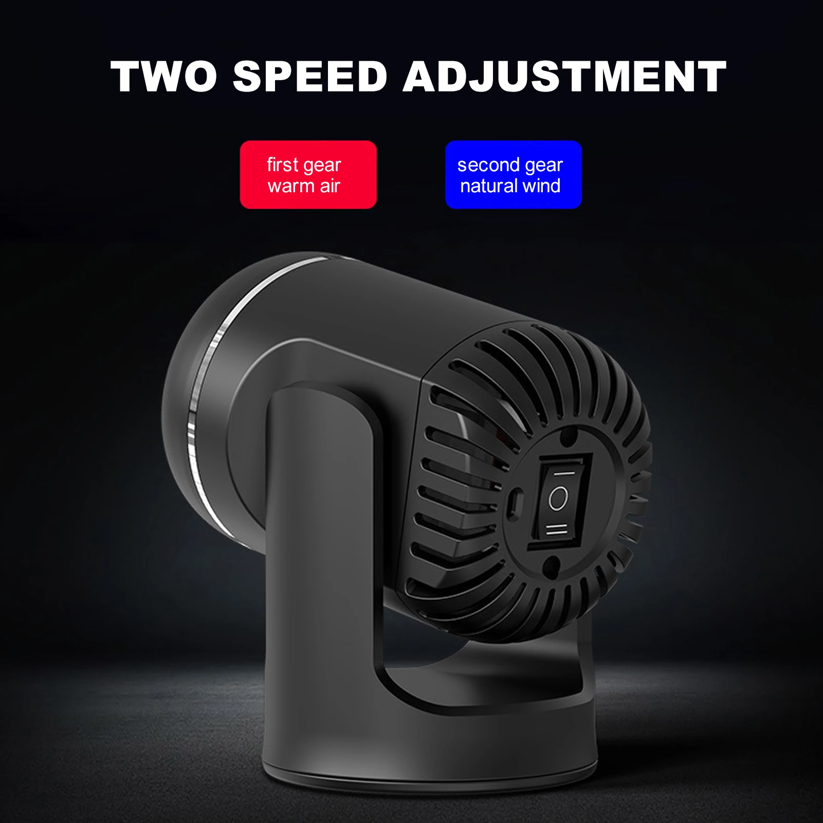 12V 130W Electric Car Heater Portable Electric Heating Fan Windshield Dryer Defogging Demister Defroster for Car Automobile
