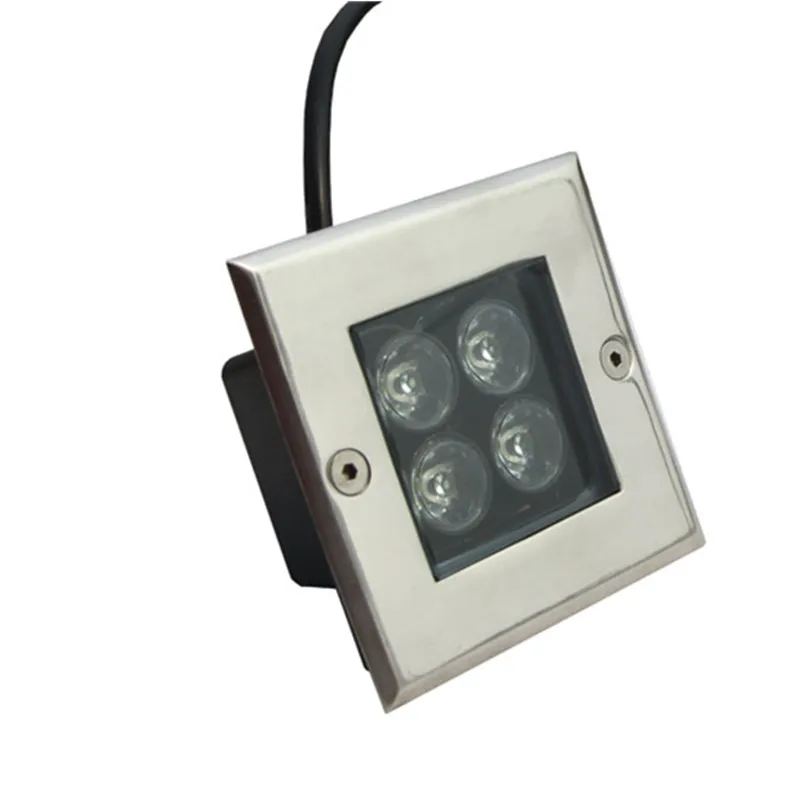 Imagem -02 - Lâmpada Led Square Underground Floor Light Uplighter Outdoor Ground Spot Landscape Garden Path Enterrado Quintal dc 12v 4w 85265v