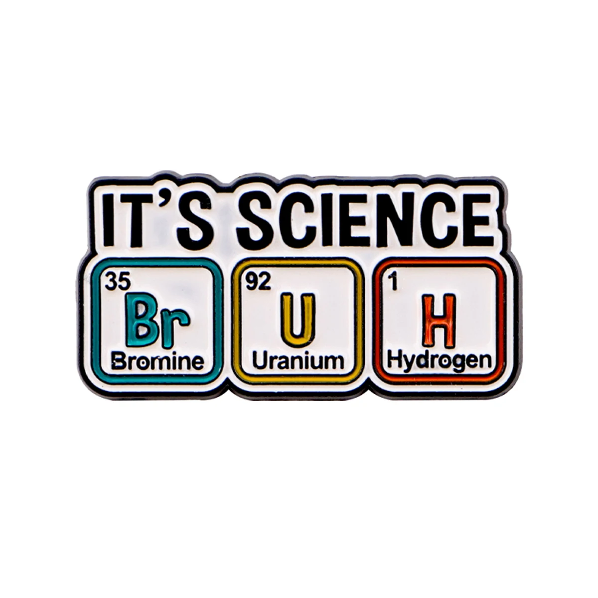 It's Science Enamel Pin Lapel Pins for Backpacks Chemistry Brooches for Women Fashion Jewelry Accessories Friends Gift