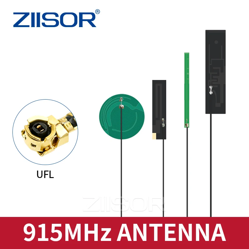 ZIISOR 10pcs 915 MHz Build in Antenna  U.FL 915M Internal Antenna for Module Motherboard Communication Wifi FPC Antena
