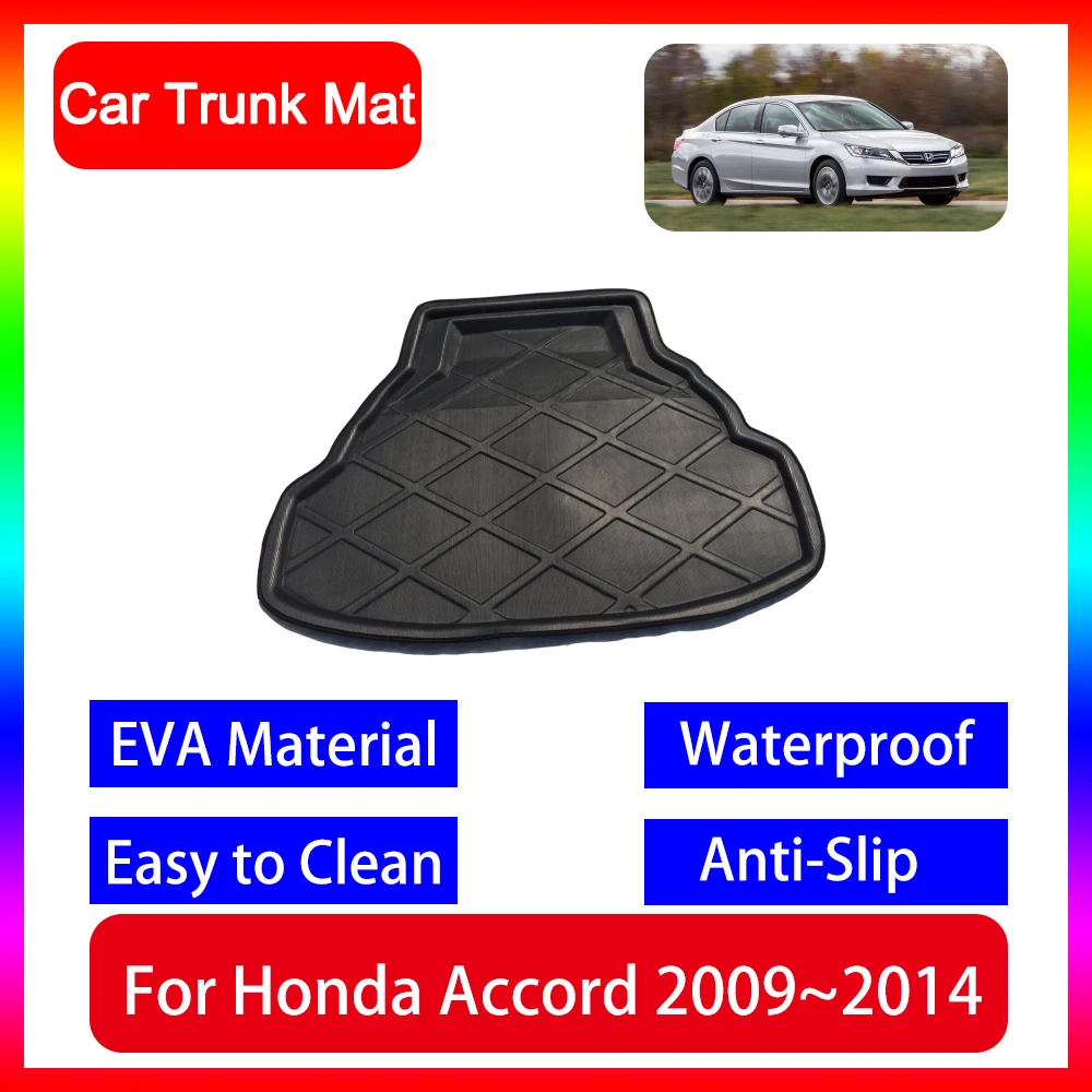 

Автомобильный багажник для Honda Accord MK8 CW CU1 2 3 2009 2010 2011 2012 2013 2014 Коврик в багажник Противоскользящий пылезащитный защитный коврик