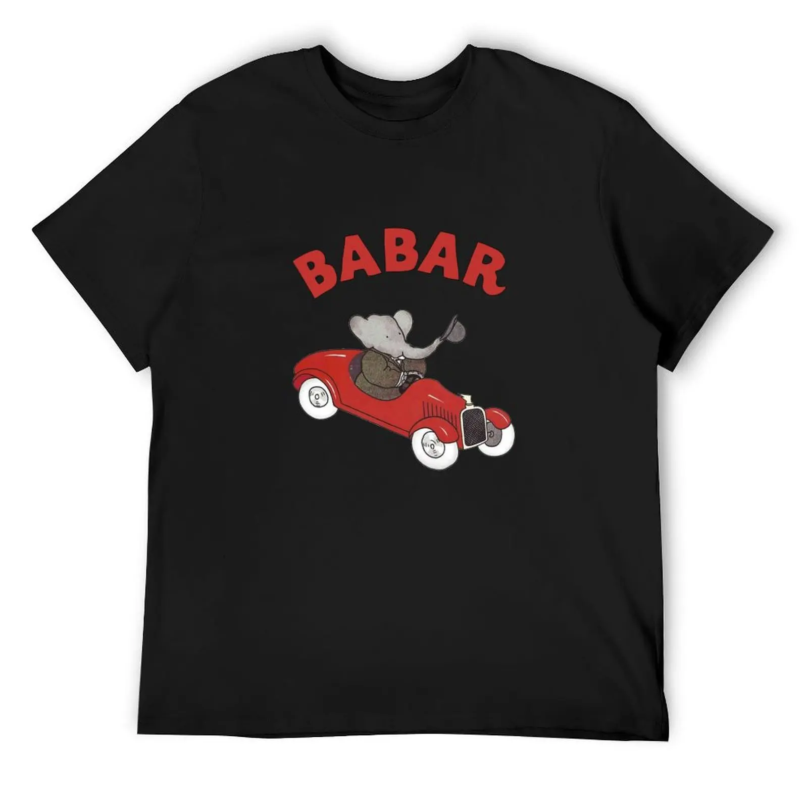 Babar drives a car T-Shirt quick drying anime stuff shirts graphic vintage anime shirt designer t shirt men