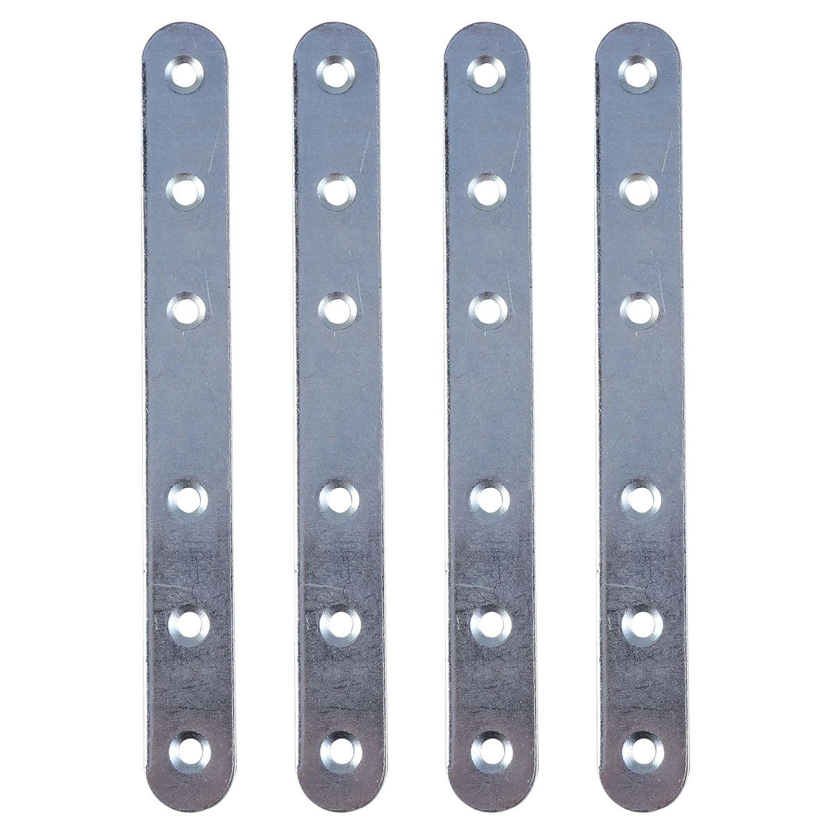 

4pcs Cold Rolled Straight Sheet Stainless Steel Rust Resistant Easy Install Metal Bracket Steel Brace For Home Furniture