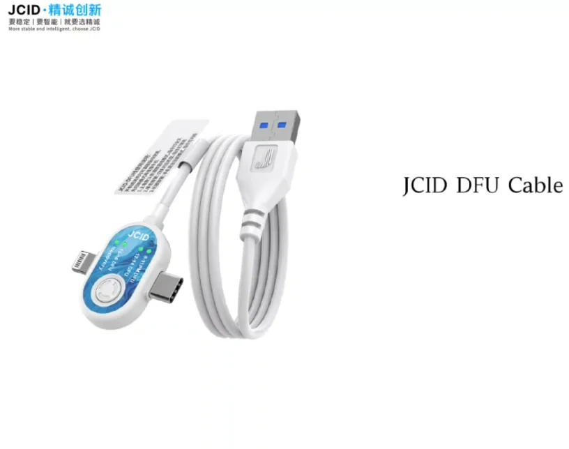 JCID DFU Brush Cable IP8-16PM Auto-DFU Without Button or Device Disassembly to Repair Baseband/ Read & Write Data of Hard Disk