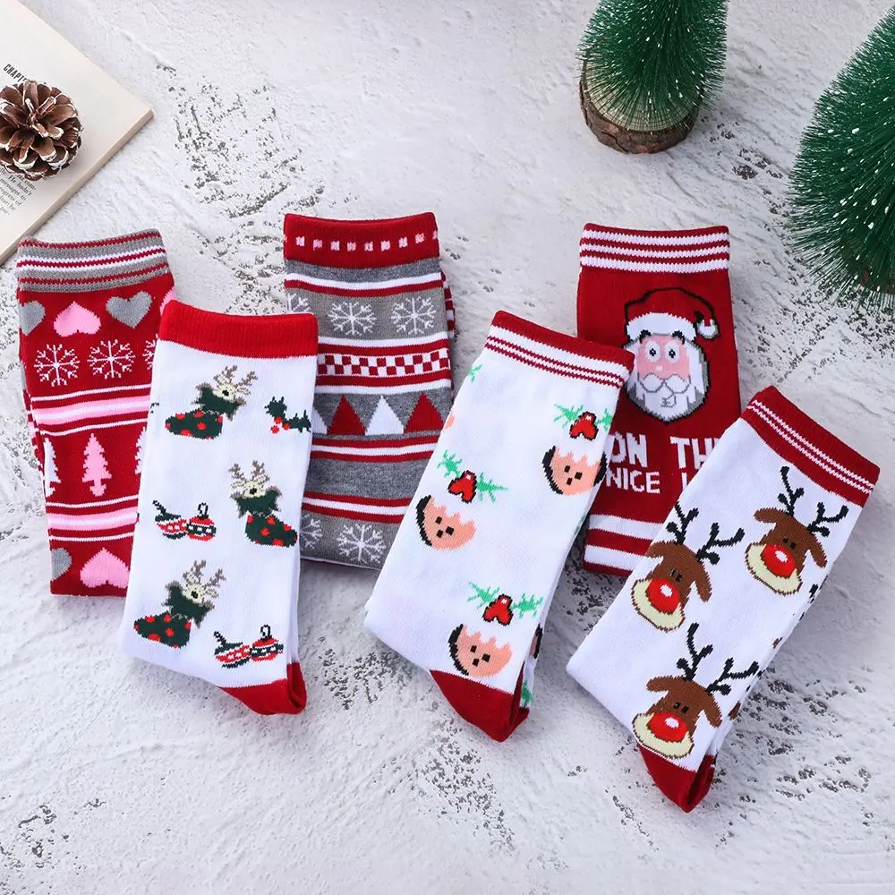 Thickness Xmas Funny Socks Novelty Santa Claus Christmas Socks Man Woman Lady Santa Stockings