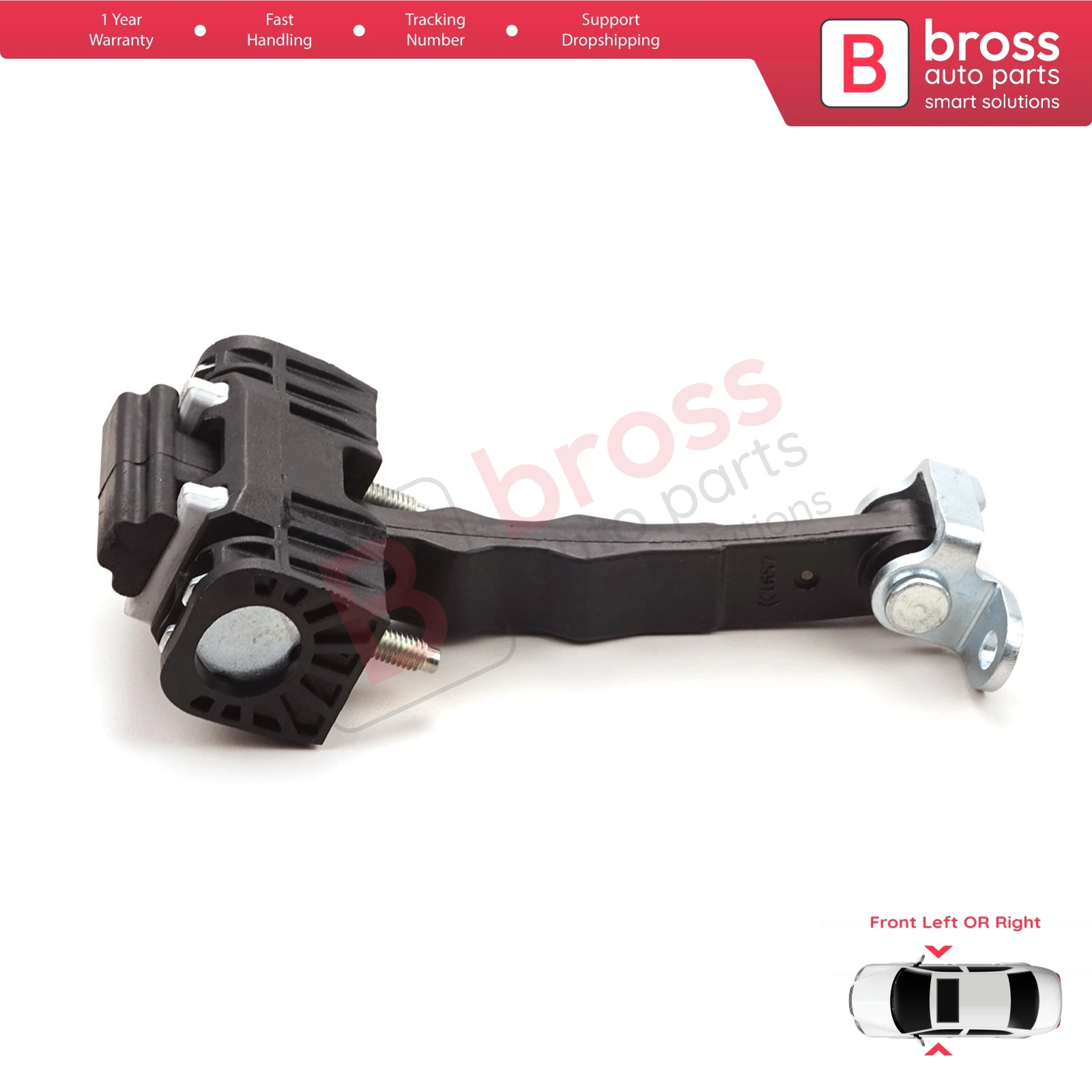 

BDP1170 Front Left or Right Door Catch Hinge Brake Stop Check Strap Limiter Lever Arm 60690659 for Alfa Romeo 159 2004-2011