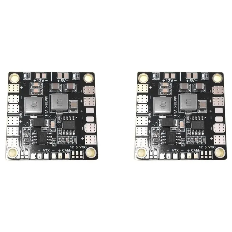 ABUM-2X Mini Power Hub Power Distribution Board PDB With Dual BEC 5V/12V For FPV DIY RC Racing Drone Multicopter Quadcopter