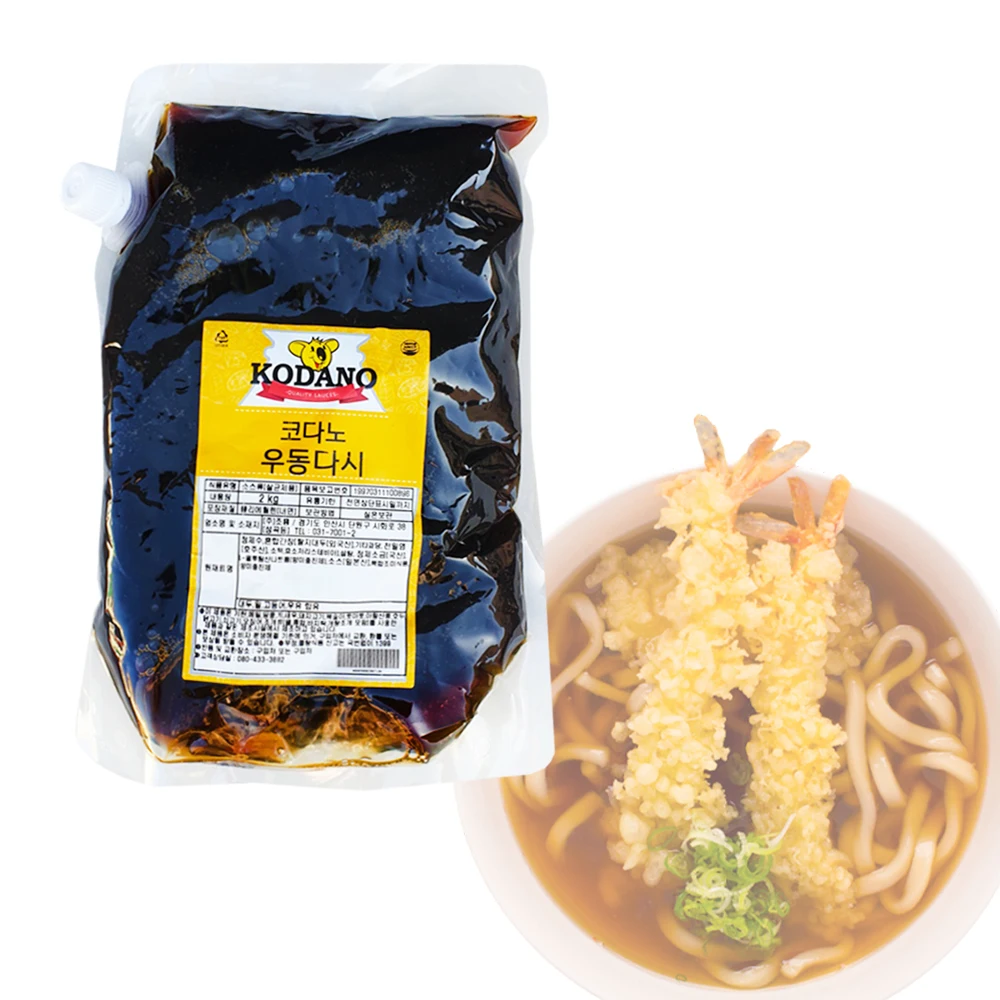 Kodano Udon Dashi Base de sopa Udon de caldo líquido de gran capacidad de 2 kg