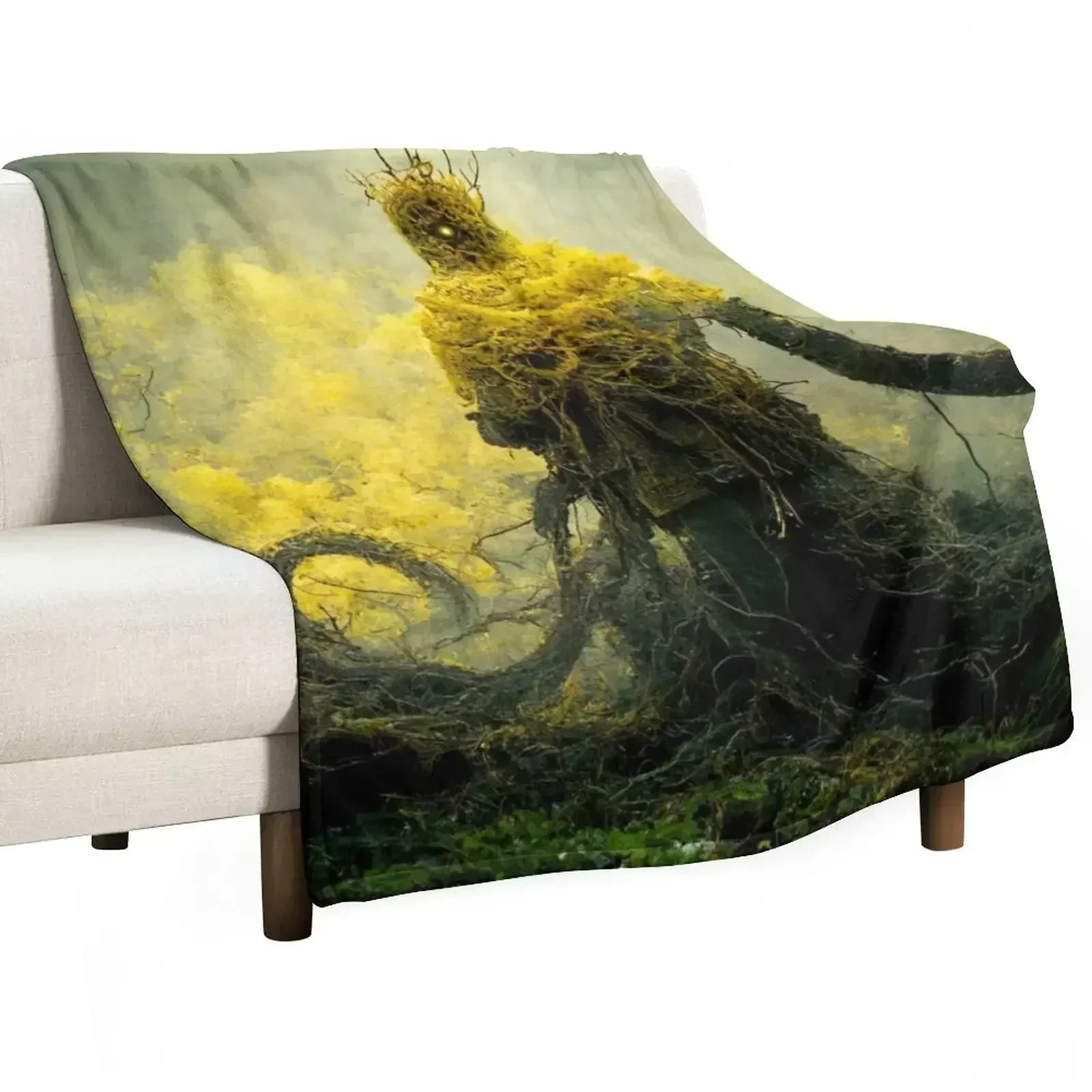 New King in Yellow Throw Blanket Sofa Quilt manga Furry Flannel Fabric For Baby Giant Sofa Blankets