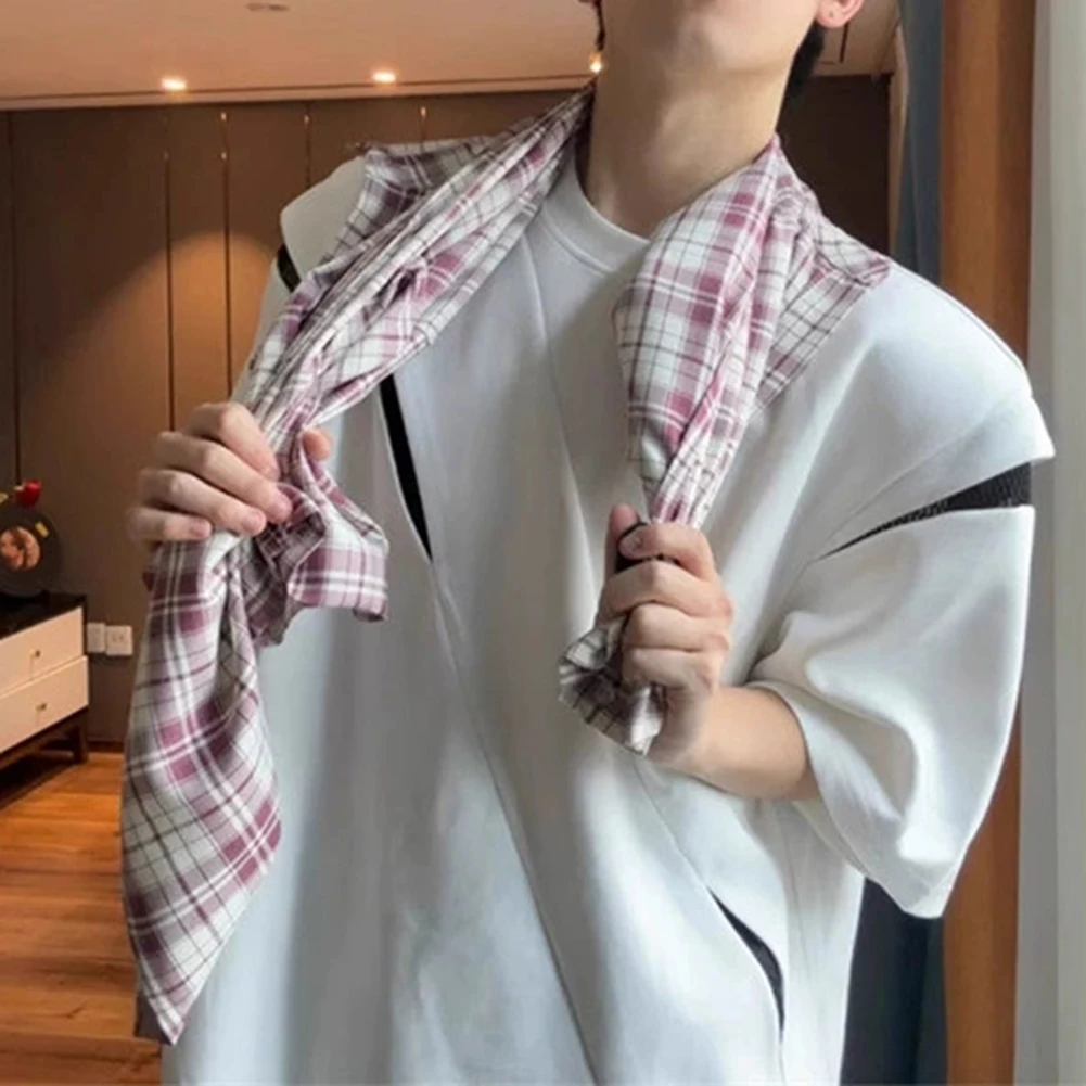 

Brand New Shirt Fashion High Street Top Casual Summer Outfits Casual Loose T Shirt Irregular Pattern O Neck Style