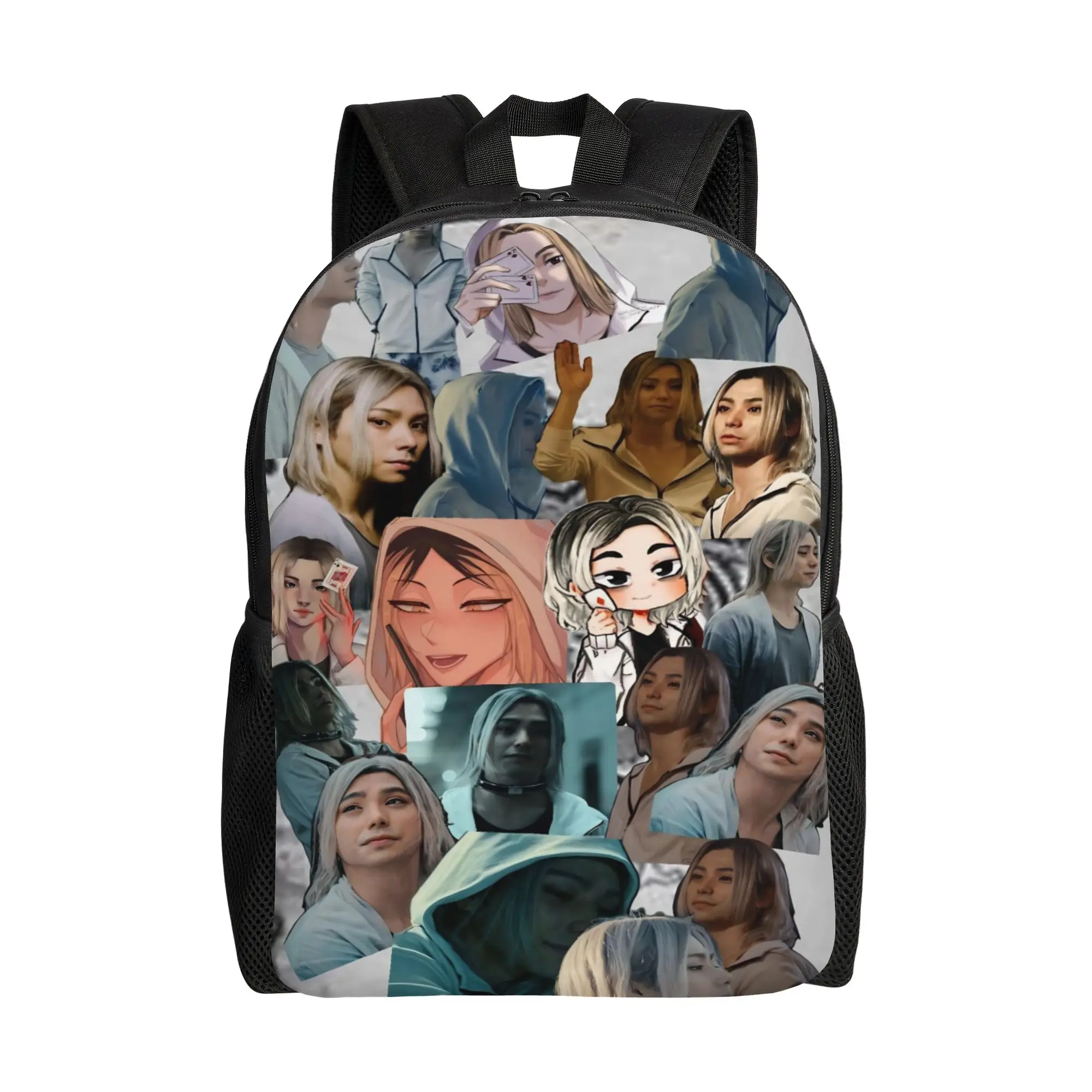 

Chishiya Alice in Borderlands Backpack for Men Women Fashion High School Business Daypack Laptop Shoulder Bag Outdoor