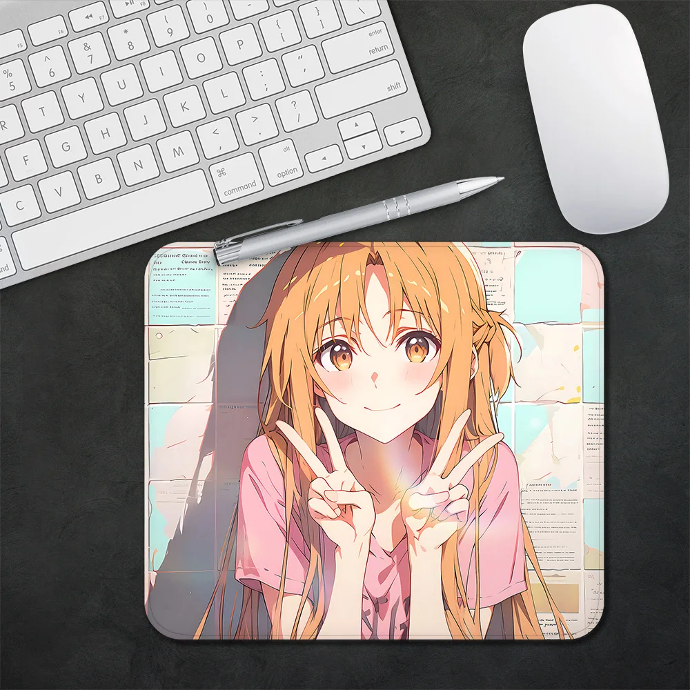 Anime Sword Art Online Gaming Mouse Pad Asuna XS Small Mousepad For PC Gamer Desktop Decoration Office Mouse Mat Deskmat Rug