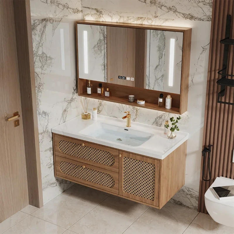 Mirrors Corner Cabinet Sink Base Double Washbasin Space Saving Bathroom Floor Storage Shelf Medicine Furniture Kast Locker Wc