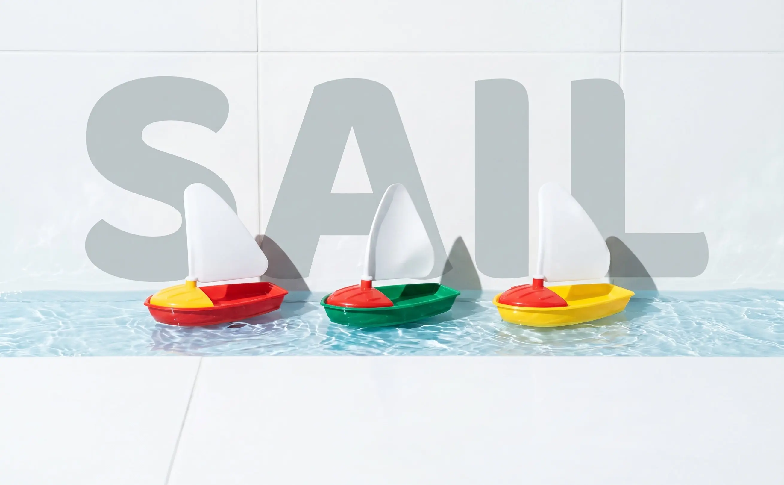 1Set Water Sailing Boat Plastic Mini Different Sizes Floating Bath Fun Educational Kids Floating Boat Bathtub Toys