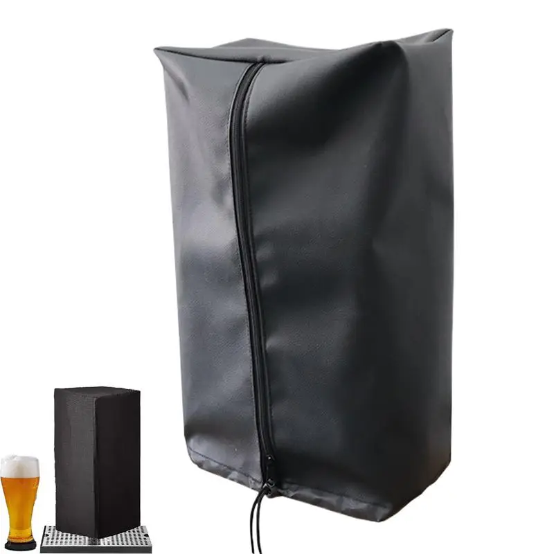 Protecting Cover For Beer Tower Single Tap Double Tap Draft Beer Tower Cover Waterproof Zipper And Drawstring Design Beer Tower