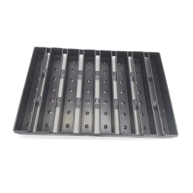 8 Piece Aluminized Steel Baguette Pan Set Non Stick Bread Baking Tray For Oven Professional French Loaf Cooking Sheet