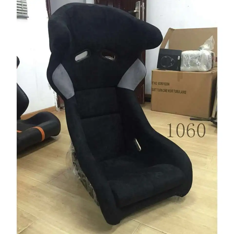 1060 Hot Sale Big Ear Style Suede Universal Bucket Seat With Dual Sliding Rails