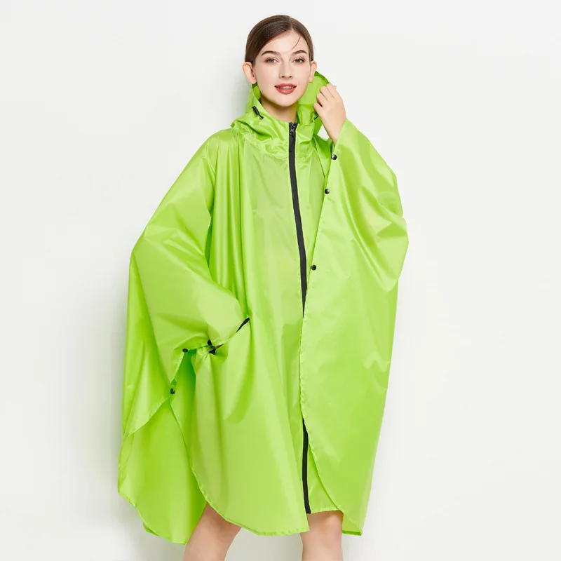 Hooded Rain Poncho Waterproof Raincoat Jacket for Women Adults Print Flower