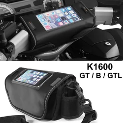 2016 2017 Motorcycle Accessories Handlebar Bag Phone Holder Storage Package For BMW K1600B K1600GT K1600GTL K1600GA K 1600 B GT