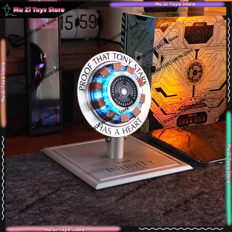 

In Stock Killerbody Licensed Iron Man Chest Arc Reactor Wireless Magnetic Charger Alloy Base Desktop Charging Station For Phones