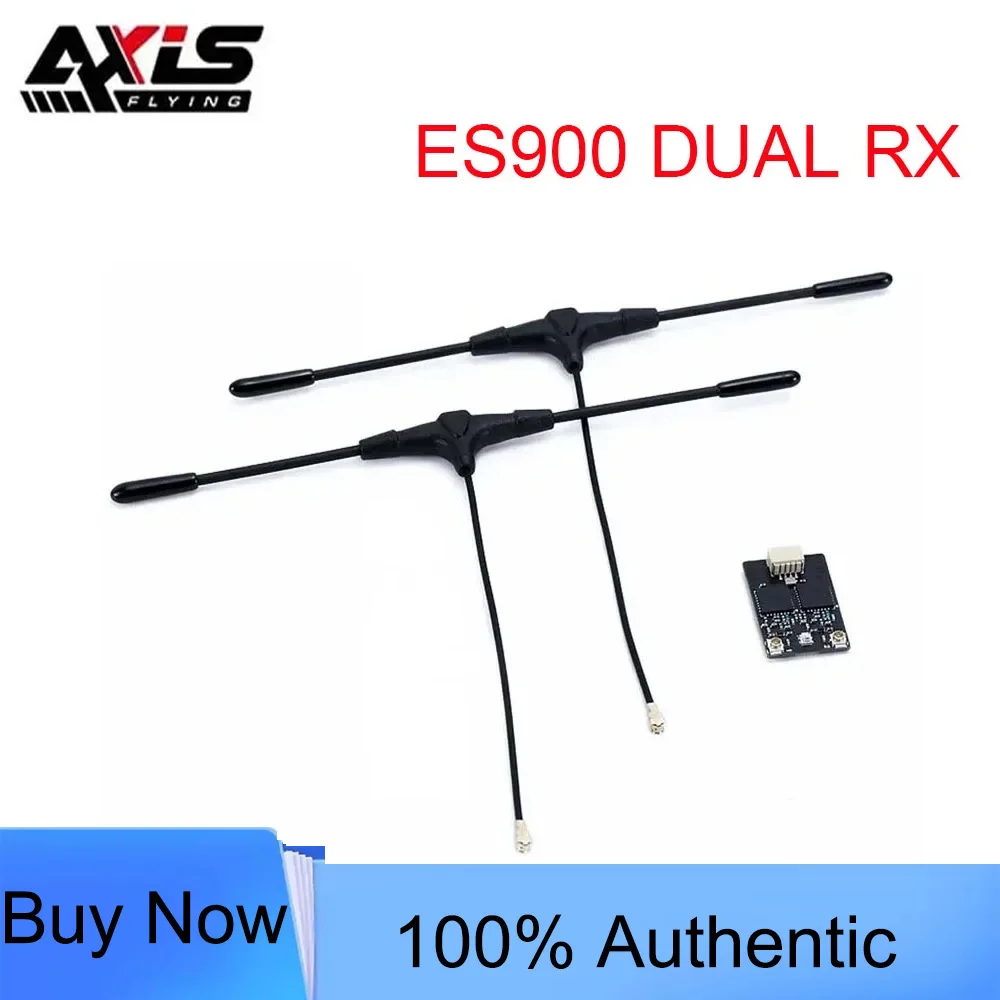 Axisflying ES900 DUAL RX ELRS Diversity Receiver 915MHz / 868MHz Built-in TCXO for Airplane FPV Long Range Drone RC Parts