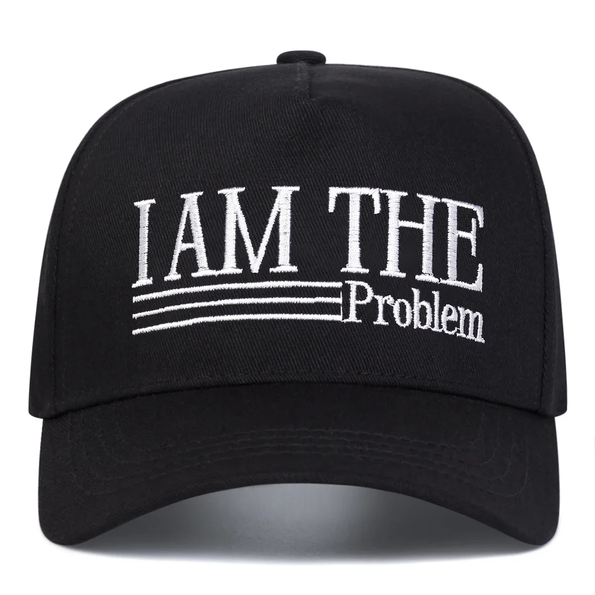 Unisex I AM THE PROBLEM Letter Embroidery Baseball Caps Spring Autumn Outdoor Adjustable Casual Hats Sunscreen Hat Sports Cap