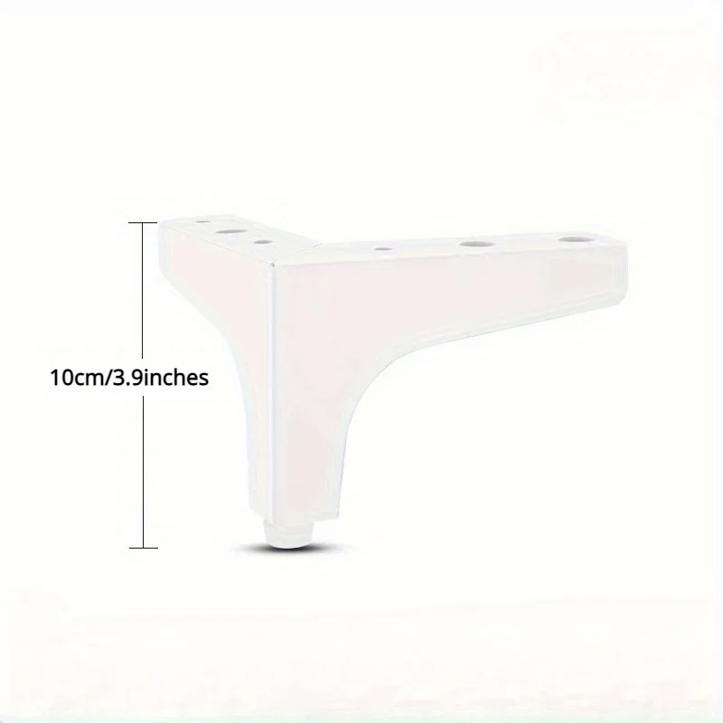 4pcs 10cm Metal Furniture Foot Bathroom Cabinet Sofa Bedside Tables Coffee Table Legs Furniture Part Replacement Feet