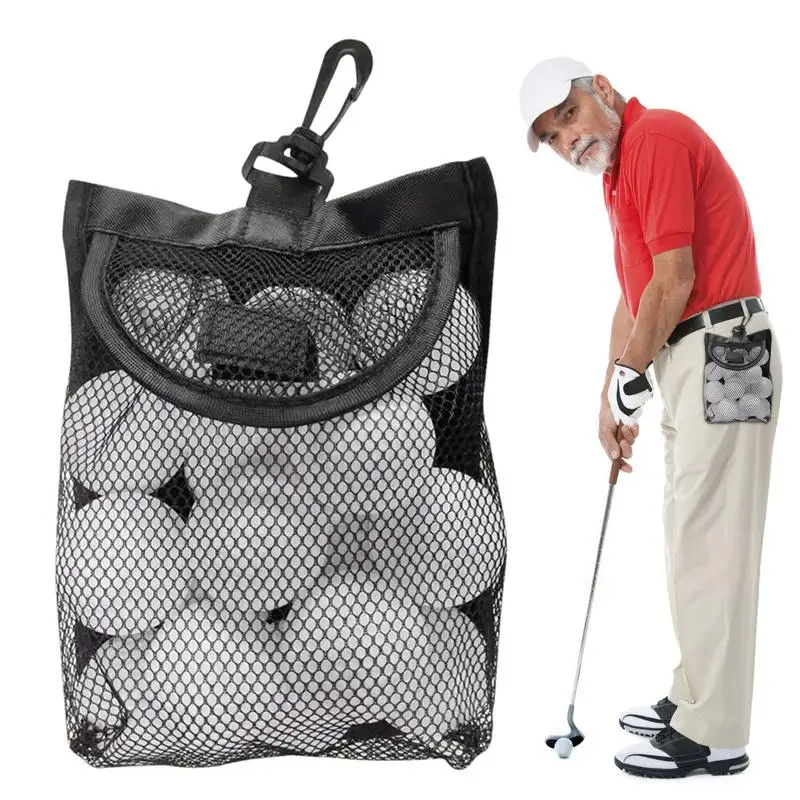 

Small Golf Ball Bags Mesh Bags Can Hold 18 Golf Balls Golf Mesh Bags Sports Net Bag Nylon Mesh Bags For Golf Ball Tennis Balls G